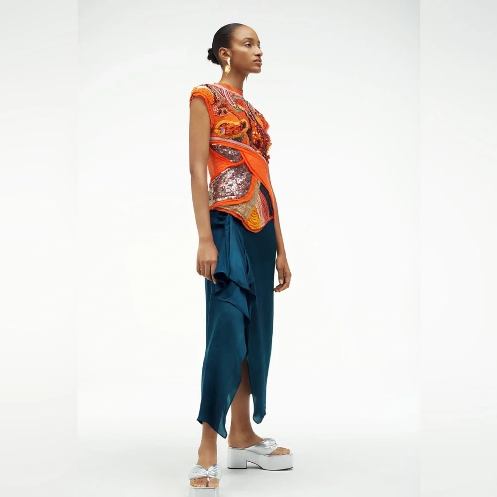 ZARA BEADED DRESS LIMITED EDITION - Picture 3 of 13